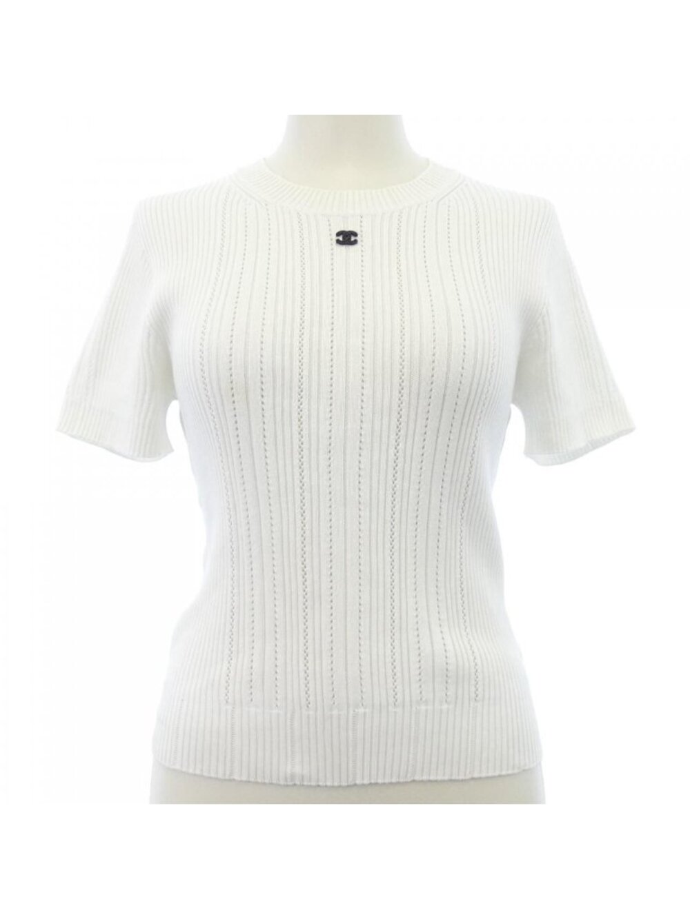 Chanel Knit Sweater White